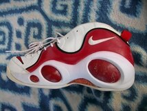 NIKE AIR ZOOM FLIGHT 95 1995年当時製造オリジナル 白赤 33.5cm US15.5 新品未使用(訳あり) NBA エア ズーム フライト ９５_画像3