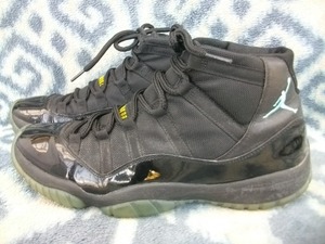 NIKE AIR JORDAN 11 RETRO Hi GAMMA BLUE 30cm US12 黒 美品 NBA ガンマブルー エア ジョーダン １１ Chicago Bulls シカゴ ブルズ