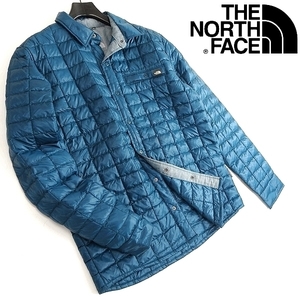 THE NORTH FACE ノースフェイス 新品 定3.3万 中綿入り キルティング シャツ風 パデッドジャケット F50 MDN 95/M メンズ▲043▼kkf1671e