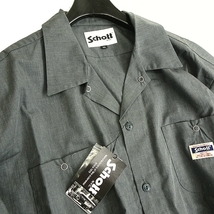 Schott ショット 大きいサイズ ボックスシルエット オープンカラー 開襟 ワークシャツ ミリタリーシャツ 3115070 14 2XL ▲020▼kkf0043a_画像2