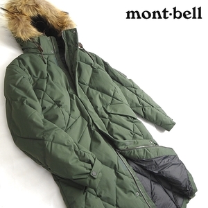 mont-bell モンベル 新品 定4.7万 高品質グースダウン ダウンコート ジャケット ロングコート ML3BWMDK711 KHAKI 100/L ▲120▼kkf1591c