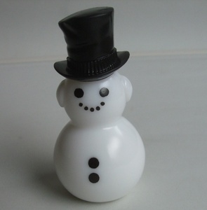 VINTAGE 60s AVON エイボン 雪だるま 空き容器 フィギュア 置物 香水瓶 ボトル ミルクガラス ビンテージ アメリカ雑貨 クリスマス snowman