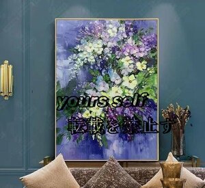 Art hand Auction Popular new item★Living room decorative painting Stylish hand-painted oil painting abstract flower, painting, oil painting, abstract painting