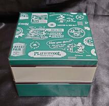 【新品・送料無料】Disney ディズニー ミッキーマウス 2段重 重箱 お重 弁当箱 日本製 緑_画像4