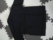 IBERIA　長袖ウールシャツ　新品、未使用品　生地毛100％　日本製　サイズ表記S　ブラック_画像9