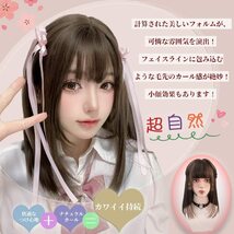 ウィッグ ロング かつら セミロング ストレート レディース フルウィッグ 女装_画像3