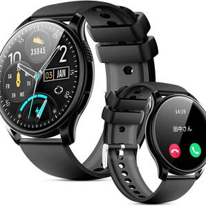 スマートウォッチ 【2023年新登場 通話機能付き 音楽再生】 1.28インチ 丸型 Bluetooth5.2 smart watch 腕時計