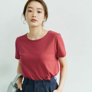 【新品】風合い抜群！丸胴コンパクトTシャツ レッド Sサイズ【未使用】定価1490円　コカ