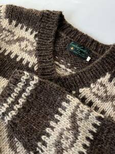 Vintage Cowichan Sweater ヴィンテージ 上質ウールのカウチンニットセーター Canada