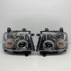 【コーティング済】H81W H82W H91W H92W EKスポーツ オッティ ヘッドライト ヘッドランプ 左右セット LR ハロゲン レベ付 P2626 P50415