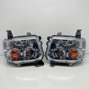 【コーティング済】ミツビシ H82A トッポ EKワゴン ヘッドライト ヘッドランプ 左右セット LR ハロゲン レベ付 STANLEY P8619 P50491