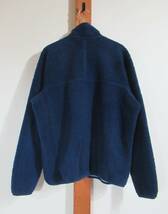 1990'S VINTAGE OUTDOOR★patagonia/パタゴニア◇RETRO CARDIGAN レトロカーディガン フリース ネイビー MADE IN USA アメリカ製_画像4