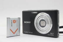 【返品保証】 ソニー Sony Cyber-shot DSC-W550 ブラック 4x バッテリー付き コンパクトデジタルカメラ s3907_画像1