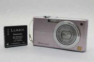 【返品保証】 パナソニック Panasonic LUMIX DMC-FX35 ピンク 25mm Wide バッテリー付き コンパクトデジタルカメラ s4980