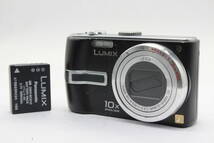 【返品保証】 パナソニック Panasonic LUMIX DMC-TZ3 ブラック 10x バッテリー付き コンパクトデジタルカメラ s4985_画像1