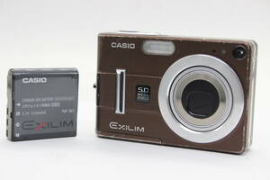 【返品保証】 カシオ Casio Exilim EX-Z55 ブラウン 3x バッテリー付き コンパクトデジタルカメラ s5036