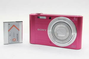 【美品 返品保証】 ソニー SONY Cyber-shot DSC-W810 ピンク 6x バッテリー付き コンパクトデジタルカメラ s5084
