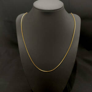 1円スタート ロングチェーン ネックレス 18K Gold Plated 18KGP 鍍金 ゴールド necklace 58＋11cm レディース メンズ ユニセックス 320
