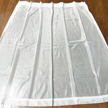 ミラーレースカーテン 2枚 アジャスターフック付 UVカット 100×133cm C柄_画像5