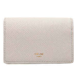 ［飯能本店］CELINE セリーヌ ビジネスカードホルダー 10J813BEL.01ｃｋ カードケース カーフ ブラウン レディース DH78575