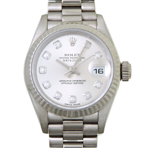 ［飯能本店］ROLEX ロレックス デイトジャスト 10P ダイヤモンド K番 2001年製 79179G 腕時計 レディース DH78684