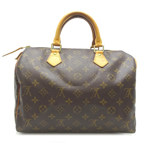 ［飯能本店］LOUIS VUITTON LV ルイ・ヴィトン スピーディー30 M41526（廃番） ボストンバッグ モノグラム エベヌ（ブラウン系） DH78779