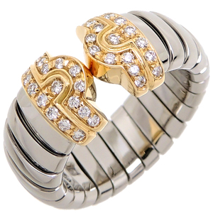 [Ginza Store] Bvlgari Bvlgari #M Palentesesh Tubo Gas Diamond Ring / Кольцо 750 Желтовое золото № 12 DH77053