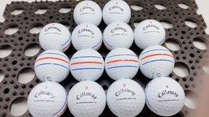 【激安】P43【超美品】S級 キャロウェイ Callaway CHROME SOFT 2022年モデル トリプルトラック ホワイト14 個【ロストボール】