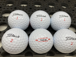 【激安】P74【超美品】S級 【ランク Ｓ級】タイトリスト Titleist TRU FEEL 2022年モデル ホワイト 6個 【ロストボール】