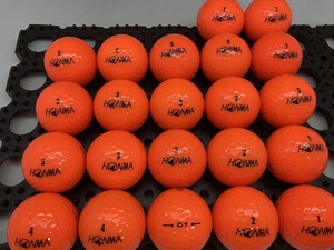 【激安】D23【超美品】S級 本間ゴルフ ホンマ HONMA D1 2020年モデル オレンジ 22個【ロストボール】