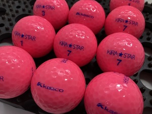 【激安】P53【超美品】S級 KASCO キャスコ KIRA★STAR 2013年モデル ピンク Ｓ級 10個 【ロストボール】