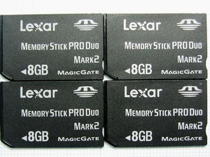 ★Lexar メモリースティック PRODuo ８ＧＢ ４枚 中古 ★送料６３円～