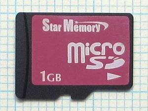 ★Star Memory microＳＤカード １ＧＢ 中古 ★送料６３円～