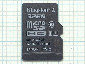 ★Kingston micro SDHC メモリーカード ３２ＧＢ 中古★送料６３円～