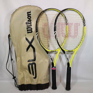 Wilson ウィルソン 硬式用 テニス ラケット PRO TEAM FX BLX 2点セット ソフトケース付き スポーツ 用品 中古 