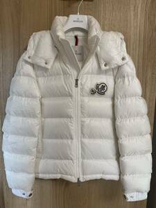 極美品 MONCLER モンクレール ダウン ジャケット 2 M ダブルワッペン BRAMANT ナイロン ホワイト