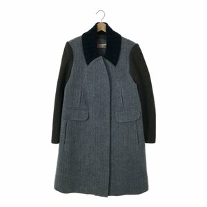 CARVEN カルヴェン 【lay3435M】 アルパカウール混 パネル切替コート 切替ウールコート レディース 38 Mサイズ MR