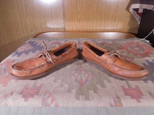 ★■SPERRY■トップサイダー革デッキシューズ茶US11.5M■29.5cm