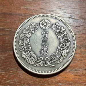 2506,,,日本古銭　明治七年　貨幣　アンティークコレクションコイン　貿易銀