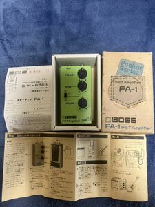 BOSS エフェクター FA-1 FET Amplifier ローランド株式会社 本体・外箱・取扱説明書・製品保証書・ご愛用者カード １式