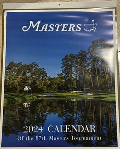 2024年 令和6年　マスターズトーナメント カレンダー パノラマポスターカレンダー付 ゴルフ 壁掛け MASTERS 大判　73×52センチ　