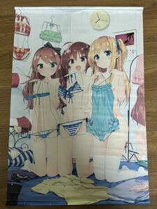 100円〜！ 美少女 タペストリー B2 C90 ルミノシティぺこ かにビーム 霜月ポトフ 葉月ワトラ 水無月サラミ