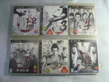 レ　ゲームソフト6本セット■PS3　龍が如く1＆2/3/4/5/見参！/極　中古_画像1