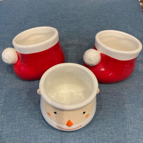 クリスマス陶器カップ