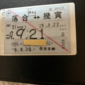JR 北海道　幾寅駅発行　「通勤」1箇月定期券　赤線二条入り　根室線経由