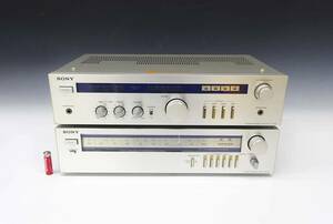 ●(KC) 通電確認済み SONY ステレオアンプ TA-150 FM・AMチューナー ST-150 2台セット オーディオ機器 ソニー 