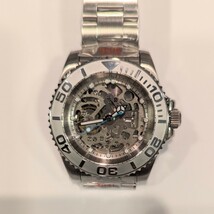 新品 NH70 MOD 高品質 自動巻 メンズ腕時計 スケルトン ステンレス ダイバーズウォッチ カスタム_画像6