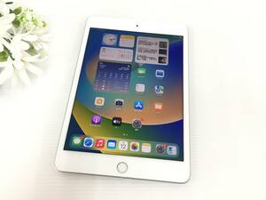 〇au iPad mini 第5世代 Wi-Fi+Cellularモデル 64GB A2124(MUX62J/A) シルバー 〇判定 動作品