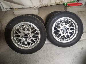 BBS 鍛造16インチ+ダンロップ ウィンターMAXX 205/55R16 2019年製 4本セット 6J16 5H 114.3 ET+46 