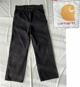 Carhartt カーハート コットンペインターパンツW30 黒☆ワークパンツ ボトムス ジーンズ デニムパンツ